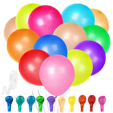 60 Pack Balloons Assorted Color 12 Inches Rainbow Latex Balloons, 10 Bright Color Balloon Arch Kit, For Birthday Baby Shower Wedding Party Decorations