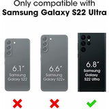 OtterBox Commuter Series Case for Samsung Galaxy S22 Ultra (Only) - Non-Retail Packaging - Rock Skip Way (Blue)