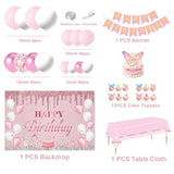 Dinosaur Birthday Party Decorations For Boys - Dinosaur Themed Party Supplies For Kids With Tablecloth, Banner, Backdrop, Cake Topper, Balloons & Stickers