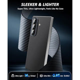 For Samsung Galaxy Z Fold 7 Case, Carbon Fiber Case For Z Fold 7, Ultra Slim & Thin Minimalist Protective Phone Cover, No-Case Feeling, Sturdy 600D Aramid For Support Wireless Charging (Matte Black)