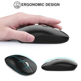 Wireless Mouse For Laptop, Slim Silent Mouse 2.4G Portable Computer Mice With