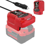 Mini Car Charger Compatible For Craftsman 20V Max V20 Lithium-Ion Battery Replacement For Craftsman 20V Max V20 Lithium-Ion Charger Station For Craftsman V20 Lithium Battery Cmcb204 Cmcb202 Cmcb201