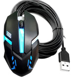 Long Usb A Mouse - 15Ft Wired Mouse For Windows, Mac, Laptop, Notebook, Chromebook - Righty Or Lefty Use