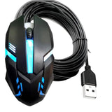 Long Usb A Mouse - 15Ft Wired Mouse For Windows, Mac, Laptop, Notebook, Chromebook - Righty Or Lefty Use