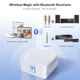 Bluetooth 5.3 Receiver for Home Stereo, Wireless Audio Adapter, HiFi Music Streaming, Amplifier,Long Range Low Latency, 3.5mm AUX & RCA Output, USB-C