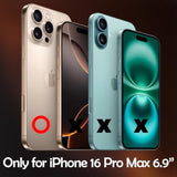 For Iphone 16 Pro Max Front And Back Screen Protector, Iphone 16 Pro Max Camera Lens Protector (1+1+1Pack) Front & Back Screen Protector Rear Tempered Glass For 16 Pro Max(6.9 Inch)