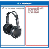 Breathable Earpads Cushion Replacement Compatible With Jvc Harx300 Ha Rx300 Headphone Ear Pads With Mesh Fabric/Punched Protein Leather And Memory Foam