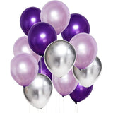 Purple Silver Birthday Party Decorations For Women Happy Birthday Bann