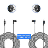 2Pcs Satellite Speaker Cable 26.2Ft Surround Sound Wire Compatible with Vizio V51 M51 SB3651 SB36514 SB4051 SB4251 Satellite Speaker?Blue+White?