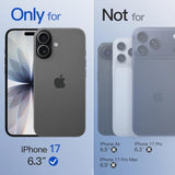 JETech Matte Case for iPhone 17 6.3-Inch Compatible with MagSafe, Camera Lens Full Protection, Shockproof Translucent Frosted TPU Soft Phone Cover, Anti-Fingerprint (Black)