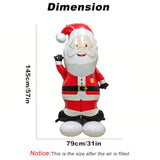 Christmas Decoration Balloon 59 * 31 Inch Standing Santa Claus Large Helium Foil Balloon, New Year Toy Store Christmas Party Decoration