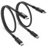 2-Pack 1.5Ft USB C to C Cable Fast Charging 5Gbps Data Transfer Braided Cord