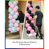 Adjustable 7FT Balloon Column Stand Kit: Stainless Steel Party Decor (2 Sets)