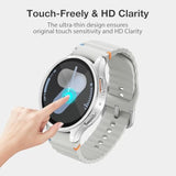(4 Pack) Screen Protector Case Compatible For Samsung Galaxy Watch 7 44Mm (2024 Verison) Solf Silicone Bumper Full Protective Shell Face Cover (Clear Silver Cream Rosegold)