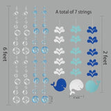 Blue Bubble Whale Garland Boy Baby Shower Ocean Garland Whale Theme Under The Sea Party Decorations Birthday Banner Marine Whale Party Streamers Beach Nautical 1St Birhtday Party Decor