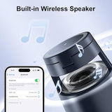 3 in 1 Charging Station,Magnetic Wireless Charger with Night Light & Speaker for Apple MagSafe Charger Stand,Foldable Nightstand Charging Station for
