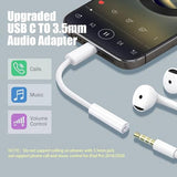 4 Pack USB-C to 3.5 mm Jack Adapter, Aux to USB C Adapter for Headphones Cable Compatible with iPhone 17/16 Pro Max/16 Pro/16/Samsung Galaxy
