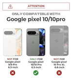 for Google Pixel 10/10 Pro Case with Slide Camera Cover & 2 Front Frames & Built-in Screen Protector & Kickstand, Full-Body Shockproof Protective
