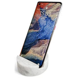 Luxurious Marble Cell Phone Stand Holder For Cellphone Tablet On Desk, Countertop, Table, Nightstand. Heavy Real Stone Mobile Phone Stands (Solid)