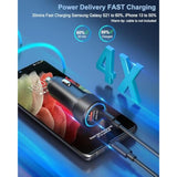 Usb C Car Charger 2 Pack, 38W Cigarette Lighter Adapter 12V Usb Outlet Pd/Qc Fast Charging Car Phone Charger Plug For Iphone 16 15 14 13 Pro Max, Ipad, Android Samsung S25 S24 S23 S22 Pixel 9 8