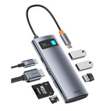 Baseus USB C Hub Multiport Adapter with 4K@60Hz HDMI, USB C Dock 7 in 1 with 1