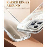 Marble iPhone 15 Pro Max Case with Screen & Camera Protector Slim TPU