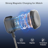 Upgraded 3 in 2 USB C Multi Charging Cable for Apple Watch for iPhone 16 Fast Charger
