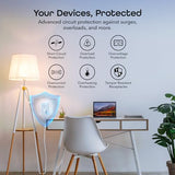 Smart Wifi In-Wall Outlet, White, 4 Pack 2 Smart Outlets Per Plug, Compatible With Alexa & Google Home, Tamper Resistant, Fire Resistant, App & Voice Control, Requires 2.4Ghz Wifi
