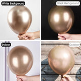 Metallic Champagne Gold Balloons, 50 Pcs 12 Inch Champagne Gold Metall