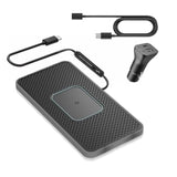 Wireless Charger Car Charging Pad 15W Wireless Phone Charger Fast Non Slip Cell Phone Cordless Charging Mat Compatible With Iphone 11/12/12/14/15 Galaxy S21/S22/S23/24 Note10(C1Pro 30Cm Cable)