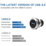 2Pack Usb 3.0 Panel Mount Coupler, Usb Pass Through Connector, Female To Femal