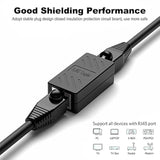 Rj45 Coupler Cat7 Cat6 Cat5E Ethernet Cable Extender Adapter Rj45 Inline Coupl