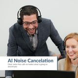Professional Wireless Headset with AI Noise Cancelation (HS-1500BT II) - Includes ANC and AI-Powered Noise Canceling Tech for Professional Sounding