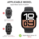 2-Pack Apple Watch Series 11/10 42Mm Case With Tempered Glass Screen Protector -Clear