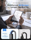 2-Pack USB C to Micro USB Cable 3.3FT Nylon Braided, Micro USB Cable PS4 Controller Charger, 2.4A Charging&480Mbps Data Transmission, for Type C Wall