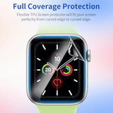 8 Pack For Apple Watch Screen Protector 40Mm, For Apple Watch Se 6/5/4 Series Screen Protector Non-Bubbles Upgrade Sensitive Flexible Tpu Hd Film For Iwatch (40Mm)