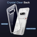 JETech Case for Nothing Phone 3a, Clear Shockproof Bumper Cover, Anti-Scratch Hard Back, Protective Slim Fit, Non-Yellowing, Durable Transparent TPU for Drop Protection (Clear)