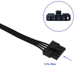 5 Pin To 3X 4 Pin Molex Hard Drive Hdd Power Adapter Cable Only For Cooler Mas