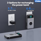 Portable Charger 40800Mah Power Bank With Built-In Cables,Wall Plug And Iwatch Charger,6-In-1 Qc4.0+25W Pd Usb C Fast Phone Charging,Lcd Display Battery Pack For Iphone 16/15/14,Apple Watch,Galaxy Etc