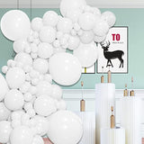 126Pcs White Balloons Garland Kit Latex Arch for Birthday Wedding Baby Shower Party