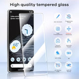 4+4 Pack For Google Pixel 7 Screen Protector & Camera Lens Protector, 9H Tempered Glass Cell Phone Protector, Anti-Fingerprint Camera Case (Pixel 7)
