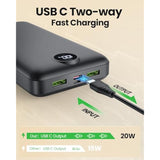 Portable Charger Power Bank 27000Mah, 22.5W Fast Charging Usb C Battery Pack, 3 Outputs & 2 Inputs, Led Display, External Battery Bank For Iphone, Samsung, Android Cell Phone Etc