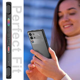 Slim Fit Case For Zte Nubia Red Magic 10 Pro/10 Pro+/10S Pro/10S Pro+, Translucent Matte Hard Pc Back & Soft Tpu Bumper Protective Shockproof Case For Red Magic 10 Pro 2024 (Black)