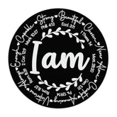 Inspiring I Am Strong Beutiful Chosen Mar 10:27 Phill 4:13 8" Mouse Pad Non-Slip Christian Mouse Pads Pc Humor Mousepad Rubber Circle Catholic Motivational Novelty Christian Gift Mom Preset