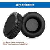 Professional Earpads Cushion Replacement Compatible With Jlab Go Work Wireless On-Ear Headphone Ear Pads With Skin-Friendly Leather And Memory Foam
