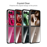 Case For Motorola Razr Ultra 2025 - Crystal Clear Hard Back + Soft Tpu Bumper Shockproof Cover Phone Case For Moto Razr Ultra 2025 - Black Transparent