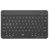 Rk302 Ultra-Slim Bluetooth Keyboard,Rechargeable Ergonomic Wireless Keyboard For Ipad,Iphone,Android,Windows, Mac, Linux,Smart Tv,Tablet,Laptop,Black