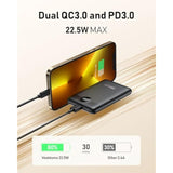 Mini Power Bank 10000Mah, 22.5W Fast Charging Small Portable Charger With Pd 3.0 & Qc 3.0,Usb C Slim Compact Iphone Charger, Dual Output Compatible With Iphone, Samsung,Travel Must Haves