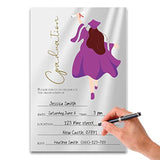 20 Cards With Envelopes, Graduation Party Invitations 2026, 2026 College, High School, University Grad Celebration. (Purple)