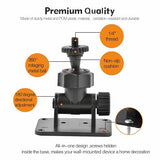 Wall Mount 1/4 Screw Mini Tripod Stand Holder for Valve Index HTC Vive Vive PRO Base Station with Strong Double Sided Adhesive and Screw Set Drill or
